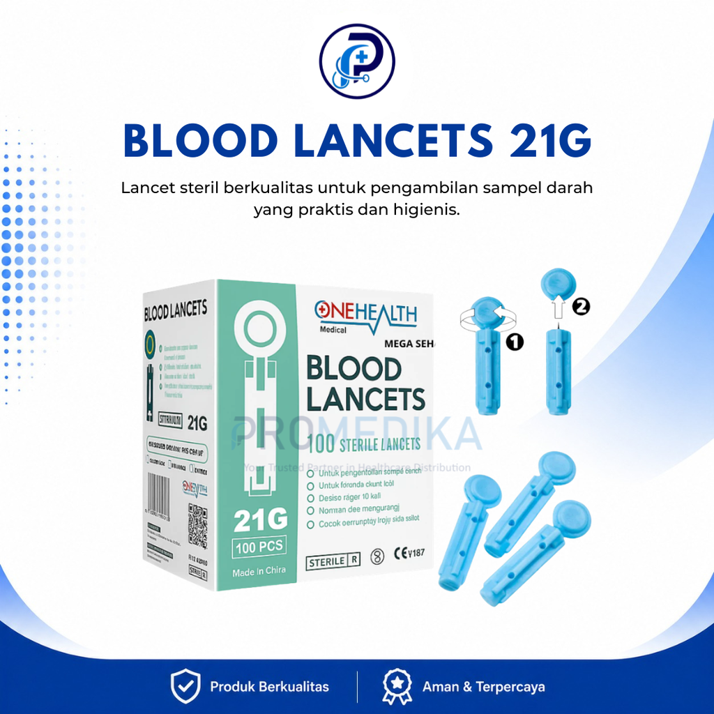 BLOOD LANCETS 21G