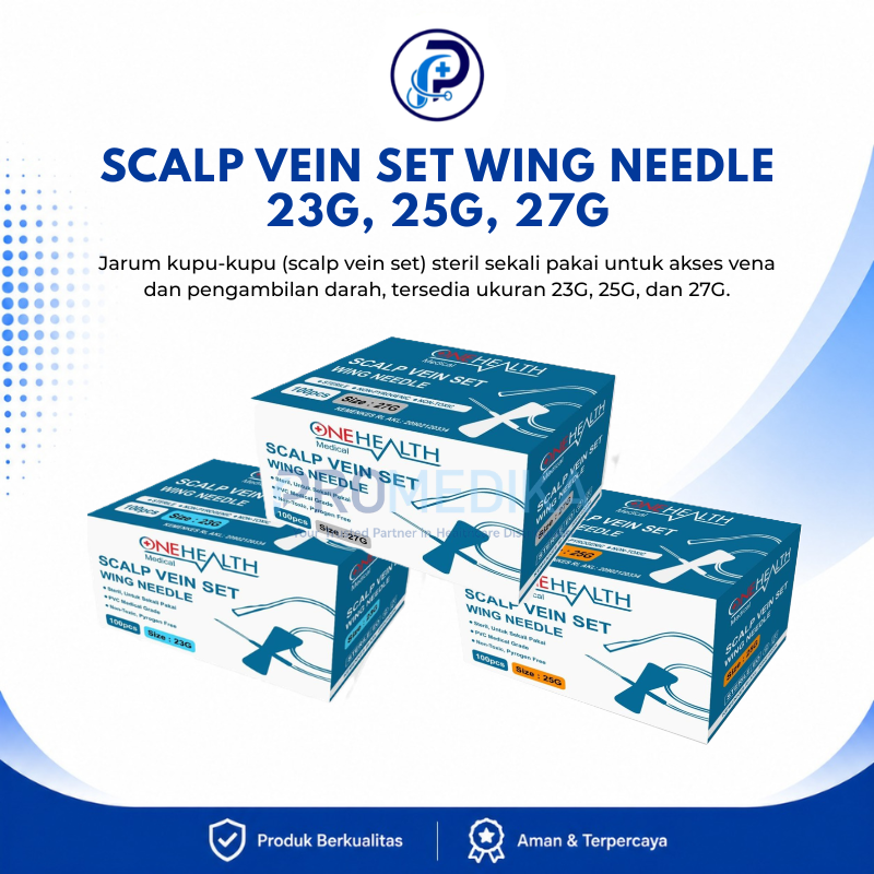 SCALP VEIN SET WING NEEDLE 23G, 25G, 27G