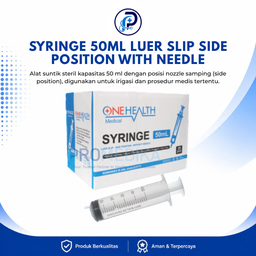 [OH-BMHP-00094] SYRINGE 50ML LUER SLIP SIDE POSITION WITH NEEDLE